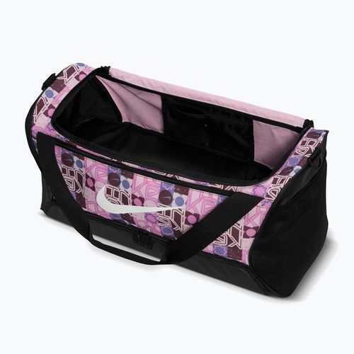 Сумка для тренувань Nike Brasilia 9.5 Aop 60 л black/pink foam/white