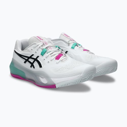 Кросівки тенісні чоловічі ASICS Gel-Resolution X Clay white/aurora green
