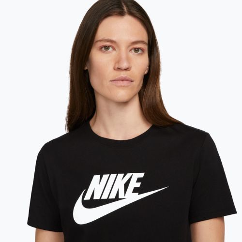 Футболка жіноча Nike Sportswear Club Essentials Logo black/white