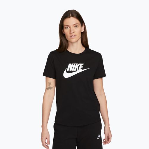 Футболка жіноча Nike Sportswear Club Essentials Logo black/white
