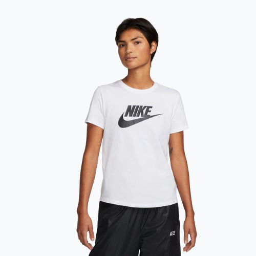 Футболка жіноча Nike Sportswear Club Essentials Logo white/black