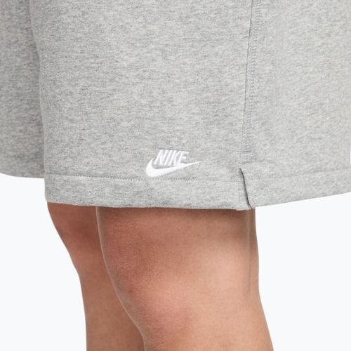 Шорти чоловічі Nike Club French Terry Flow dark grey heather/light smoke grey/white