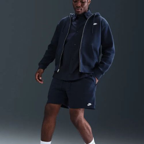 Шорти чоловічі Nike Club French Terry Flow obsidian/obsidian/white