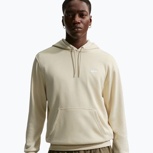 Кофта чоловіча Nike Club French Terry Pullover Hoodie light khaki/light khaki/white