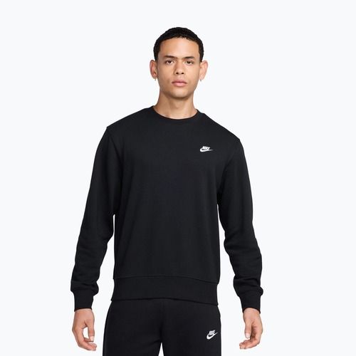 Кофта чоловіча Nike Club French Terry Crew black/white