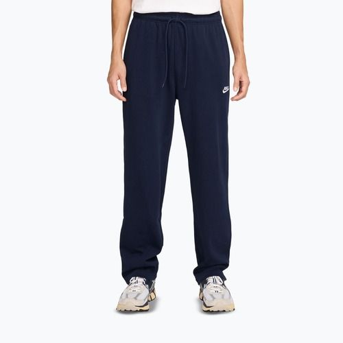 Штани чоловічі Nike Sportswear Club Knit Open-Hem obsidian/white
