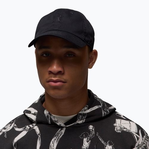 Кепка Jordan Club Unstructured Curved-Bill black/black