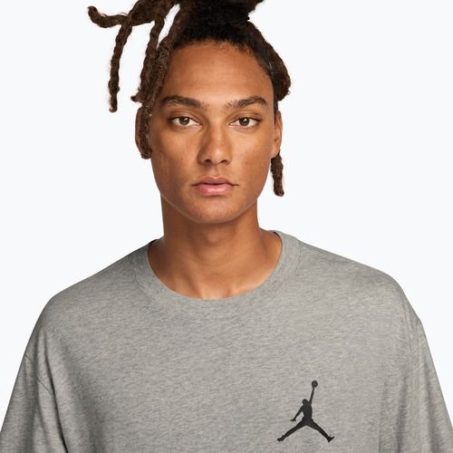 Футболка чоловіча Nike Jordan grey heather/black