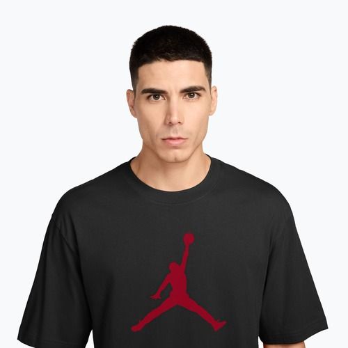Футболка чоловіча  Jordan black/gym red