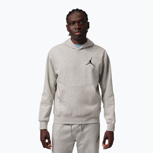 Кофта чоловіча Nike Jordan Pullover Hoodie grey heather/black