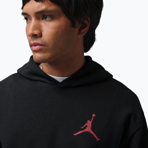Кофта чоловіча Nike Jordan Pullover Hoodie black/gym red