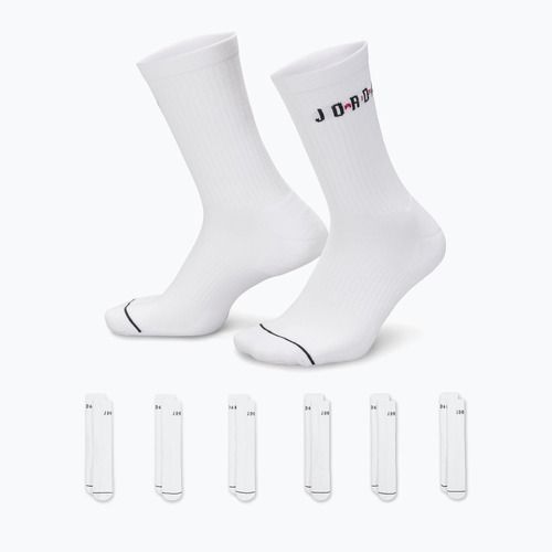 Шкарпетки  Jordan Everyday Crew 6 pairs white/gym red/black