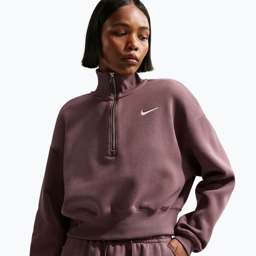 Кофта жіноча Nike Sportswear Phoenix Fleece 1/2 Zip Cropped tattoo/sail