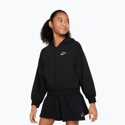 Кофта дитяча Nike Sportswear Full Zip Hoodie black/flat pewter