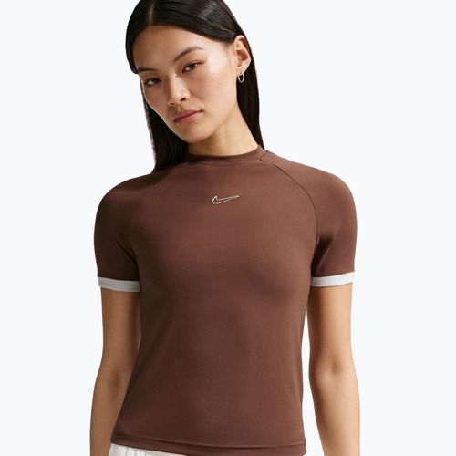 Футболка жіноча Nike Gloss Fitted Top light chocolate