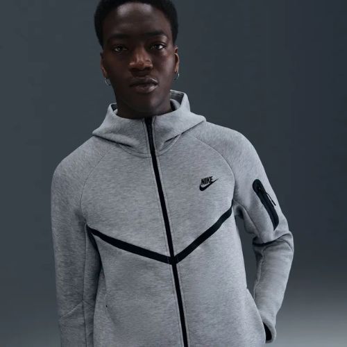 Кофта чоловіча Nike Tech Windrunner Full Zip cave dark grey heather/black