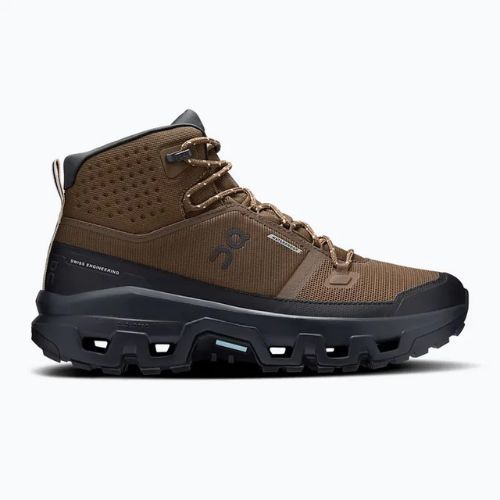 Черевики туристичні чоловічі On Cloudrock Mid Waterproof earth/black