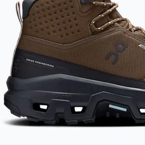 Черевики туристичні чоловічі On Cloudrock Mid Waterproof earth/black