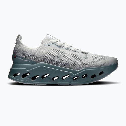 Кросівки для бігу чоловічі On Cloudsurfer Max iceberg/olive