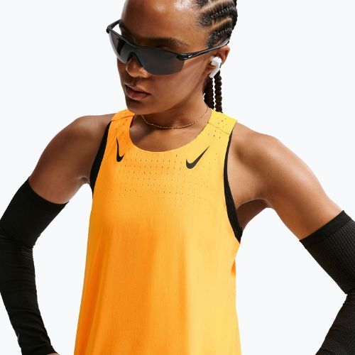 Футболка для бігу жіноча Nike AeroSwift Dri-Fit ADV Singlet laser orange/black