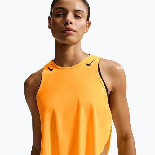 Футболка для бігу жіноча Nike AeroSwift Dri-Fit ADV Cropped Tank Top laser orange/black