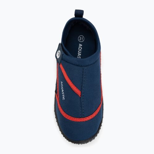 Аквашузи дитячі AQUASTIC Nino navy blue/red