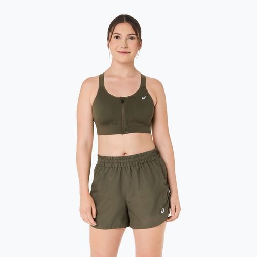 Бюстгальтер для тренувань ASICS Road Combination Zip dark olive