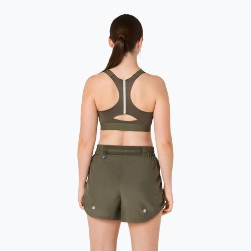 Бюстгальтер для тренувань ASICS Road Combination Zip dark olive