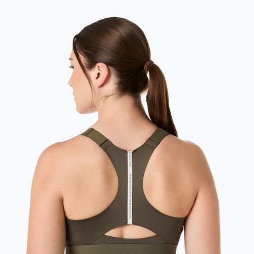 Бюстгальтер для тренувань ASICS Road Combination Zip dark olive