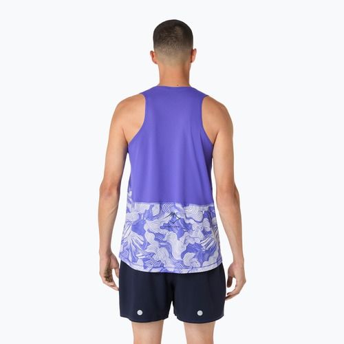 Футболка для бігу чоловіча ASICS Fujitrail Singlet cobalt burst/cream