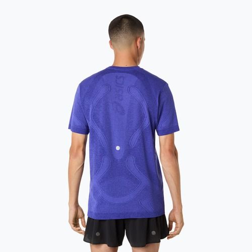 Чоловіча бігова лонгслівка ASICS Road Seamless LS cobalt burst/eggplant