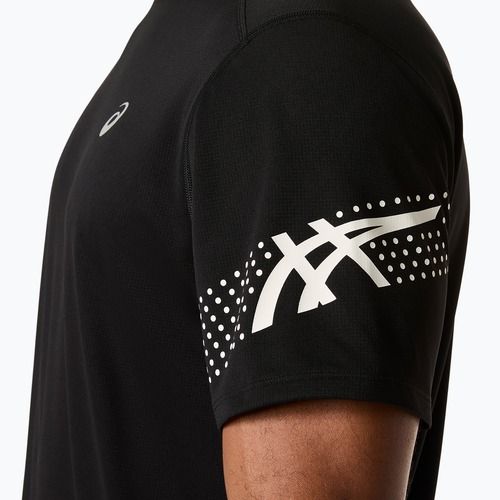 Чоловіча бігова футболка ASICS Icon SS performance black/cream