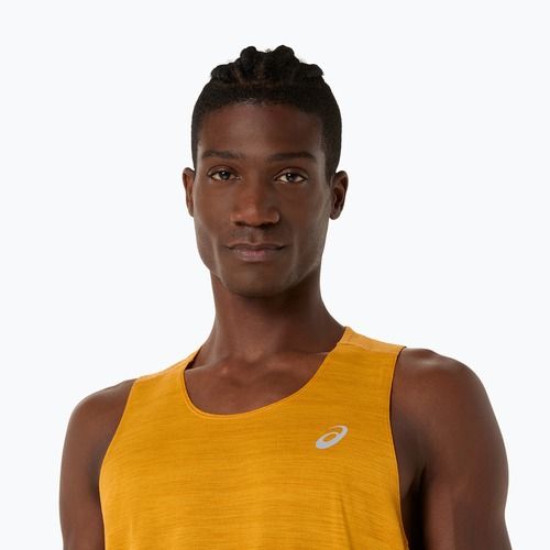 Футболка для бігу чоловіча ASICS Road Singlet yamabuki