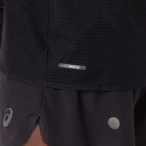 Футболка для бігу чоловіча ASICS Metarun SS Top performance black