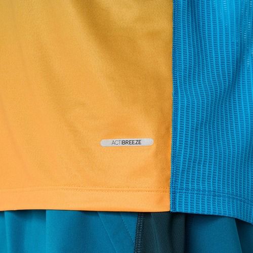 Футболка для бігу чоловіча ASICS Road Fade Singlet aegean blue/yamabuki