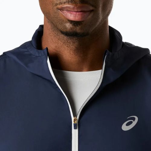 Куртка для бігу чоловіча ASICS Icon midnight/cream