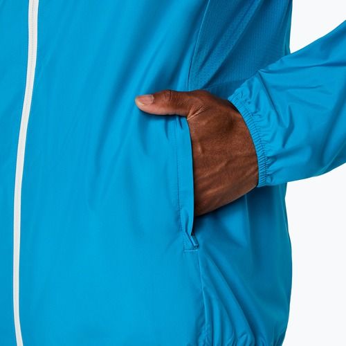 Куртка для бігу чоловіча ASICS Icon aegean blue/cream