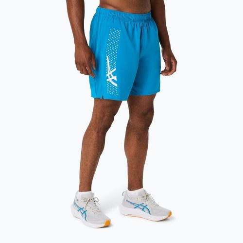 Шорти для бігу чоловічі ASICS Icon 7IN aegean blue/cream