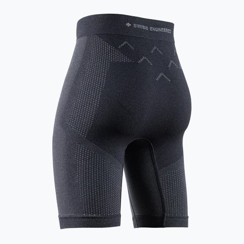 Легінси для бігу жіночі X-Bionic Xceed Run Tights x black/rhino grey