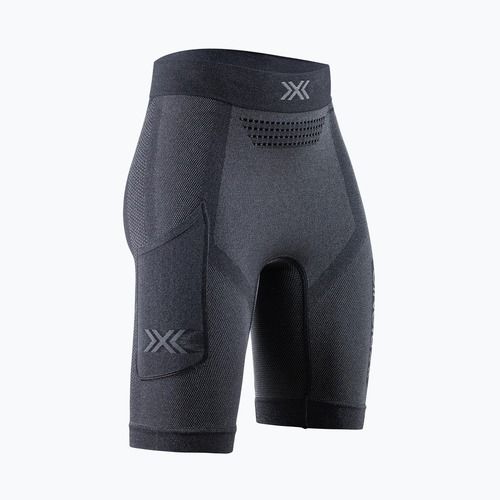 Легінси для бігу жіночі X-Bionic Xceed Run Tights x black/rhino grey