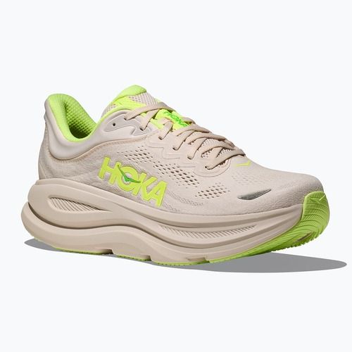 Кросівки для бігу чоловічі HOKA Bondi 9 grout/neon yuzu