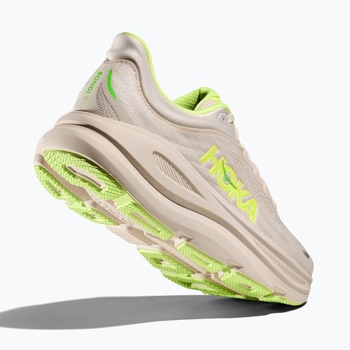 Кросівки для бігу чоловічі HOKA Bondi 9 grout/neon yuzu