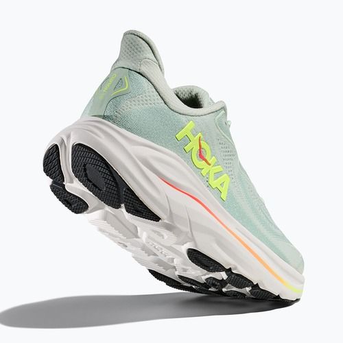 Кросівки для бігу жіночі HOKA Clifton 10 sea glass/neon flame