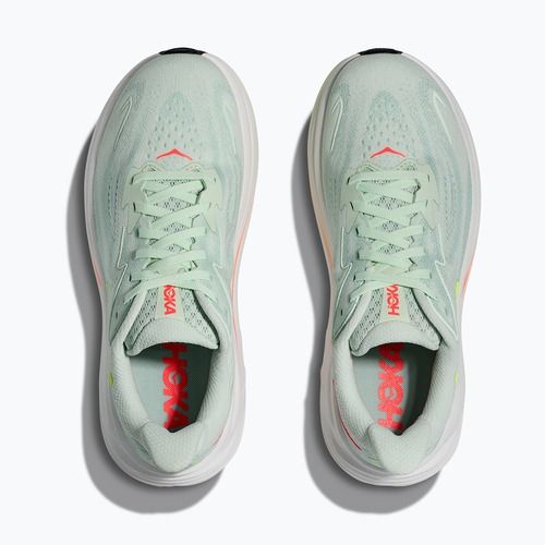 Кросівки для бігу жіночі HOKA Clifton 10 sea glass/neon flame