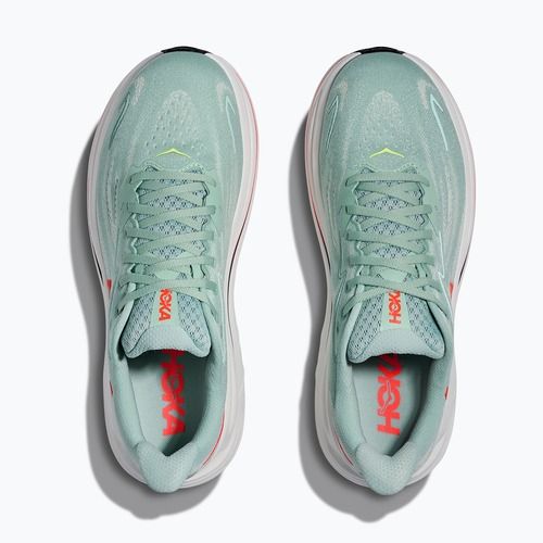 Кросівки для бігу чоловічі HOKA Clifton 10 Wide sage/neon flame