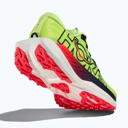 Кросівки для бігу жіночі HOKA Rocket X Trail neon yuzu/neon flame