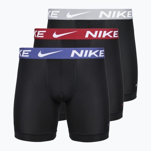 Труси чоловічі Nike Essential Micro 3 пари black/sapphire/wolf grey/team crimson