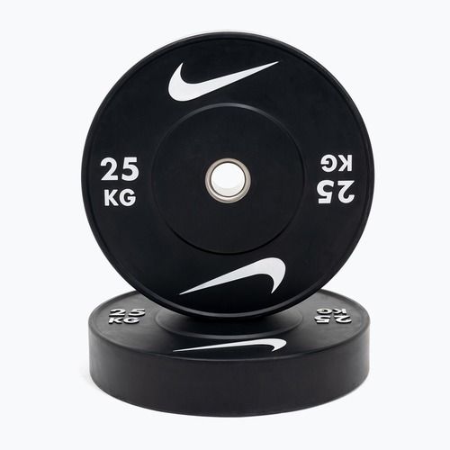 Диск Nike Strength Rubber Bumper Plates 25 кг black/white