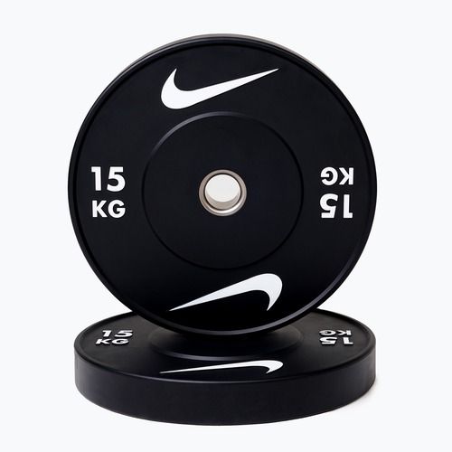 Диск Nike Strength Rubber Bumper Plates 15 кг black/white