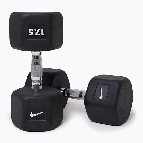 Гантель гумований Nike Strength Hex Dumbbell 17,5 kg black/white